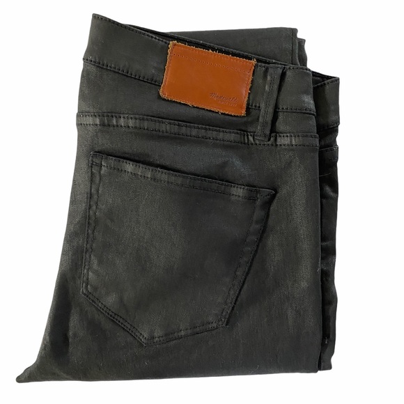Madewell Skinny Skinny Black Waxed Jean SZ 27 - Picture 7 of 11